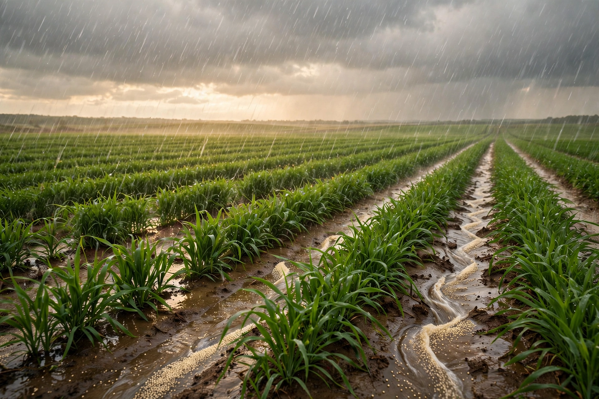 雨が降ると肥料が流れてしまうのでしょうか？実際に何が起こるか